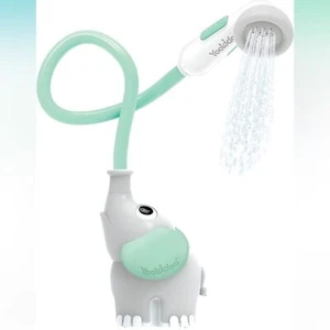 Yookidoo Baby Badewanne Duschkopf Elefant Wasserpumpe mit Rumpfauslauf Spüler türkis - Bild 1 von 8