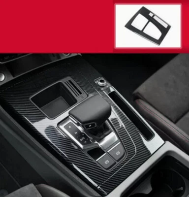 Panel de cambio de marchas consola central ABS fibra de carbono para Audi Q5 SQ5 2021-2023 Foto 1 de 4