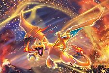 Pokémon Pokémon Pokémon Charizard Affiche Art Mural Décor Photo Impression 16x24, 20x30, 24x36"