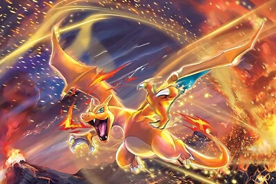 POSTEROLL Pokémon Pokemon Charizard Poster Wall Art Decor Photo Print 16x24, 20x30, 24x36"
