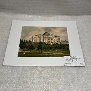 Rare 1831 Reprint U.S. Capital Building Washington D.C. in Color & Numbered 1109 - Picture 1 of 14