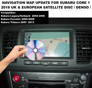 SATELLITE NAVIGATION MAP UPDATE 2018 FOR SUBARU CORE 1 - Legacy,Outback,Forester - Picture 1 of 2