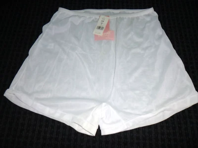 NUEVO CON ETIQUETAS De Colección Acetato Carole Semi Transparente Abuela Bragas Tap Pantalones #320 Blanco Talla 7 Nuevo de Lote Antiguo Foto 1 de 4