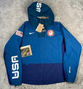 Nike ACG USA Olympics GORE-TEX Chain Craters Jacket Size Medium Women DD8852-492 - Picture 1 of 8