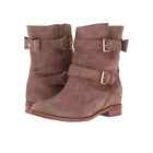Kate Spade Sabina Suede Boots Buckle Straps Back Bow Tan NEW Size 6.5