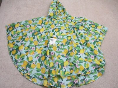 Vera Bradley Womens Large-XL Packable Rain Poncho Lemon Grove - Image 1 of 4