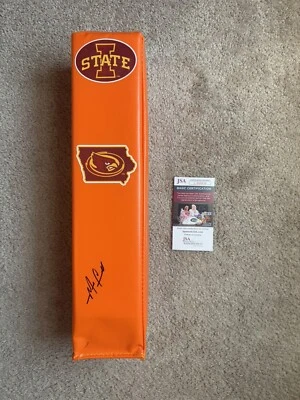 Matt Campbell Signed Autographed Endzone Pylon Iowa State Cyclone Football JSA - Image 1 of 4