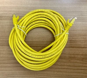 New Legrand 25ft Yellow Booted Cat 6 Patch Cable 25ft Long #27195 - Picture 1 of 1