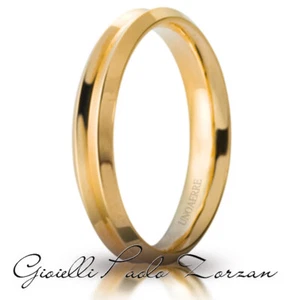 FEDE Matrimoniale ANELLO Nuziale UNOAERRE Corona Oro Giallo 18 kt - Imagen 1 de 2