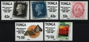 Tonga 1990 - Mi-Nr. 1123-1127 ** - MNH - Marca en marca - Imagen 1 de 1
