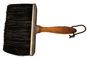 Vintage Large 8” Paint Brush . Wooden Handle . Steampunk . Bristle 3006 Patented - Bild 1 von 6
