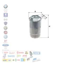 FILTRO CARBURANTE GASOLIO OPEL CORSA D 1.3 CDTI 55 66 70 KW 4858 - Foto 1 di 3