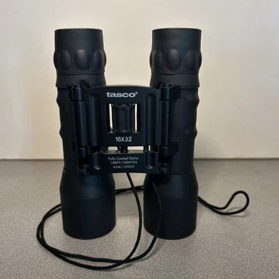 TASCO 16 X 32 Binoculars 188ft/1000 yds 63M/1000M Fully Coated Optics - Image 1 of 4