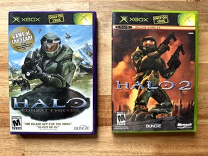 Halo Combat Evolved und Halo 2 Bundle Xbox beide komplett CIB - Bild 1 von 4