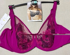 M&S EMBRACE EMBROIDERY UNDERWIRED Nonpadded FULLCUP Bra In PINK Size 42A - Picture 1 of 7