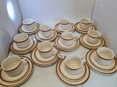 Bridgwood Sampson Set of 11 Tea Trio Sets Cups/Saucers/Dishes - Image 1 of 4