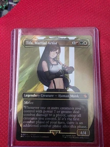 MAGIC THE GATHERING FINAL FANTASY - TIFA, MARTIAL ARTIST - BORDERLESS SURGE FOIL - Picture 1 of 2