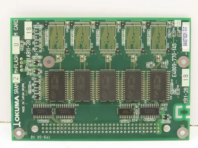 Okuma 1911-2818 SRAM 2M + Flash 0M Card Circuit Board - Image 1 of 4
