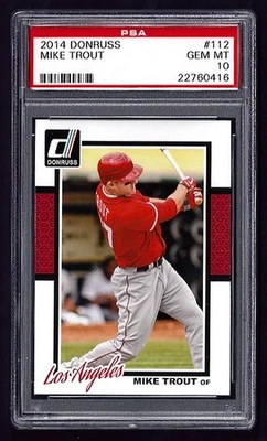 2014 Panini Donruss #112 Mike Trout PSA 10 - LA Angels - SET REGISTRY - Image 1 of 4