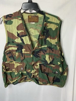 Mens M Caliber Sportsman Apparel Hunting Camo Bird Vest Distressed - Image 1 of 4