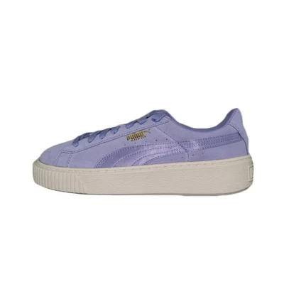 Puma Suede Platform Mono Satin Purple Lavender  Women's Shoes 365828-01 - Image 1 of 4