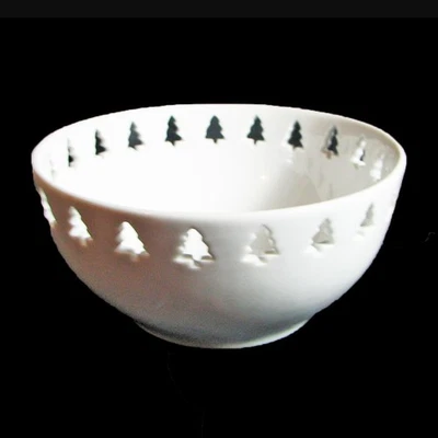 NUEVO CON ETIQUETAS Caja y Barril BIA Cordon Azul Cuenco Pinos Horno de Navidad Micro OK 7-3/8"W Foto 1 de 4