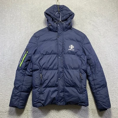 RLX Ralph Lauren Hombres Chaqueta acolchada Abrigo mediano Cremallera Capucha Prendas exteriores Nylon Foto 1 de 4