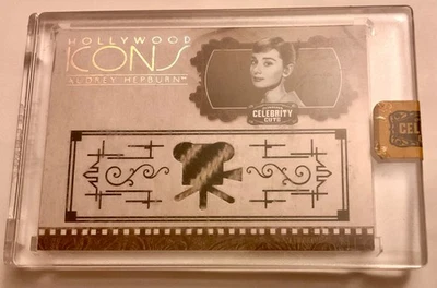 AUDREY HEPBURN 穿过的连衣裙 名人 CUTS AMERICANA - 像叶子金属流行世纪 — 第 1/2 张图片