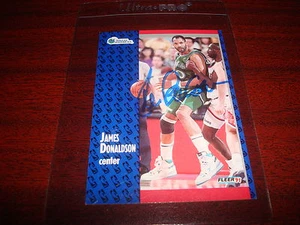 1991 FLEER #44 JAMES DONALDSON MAVERICKS Washington SIGNED AUTHENTIC AUTOGRAPH  - Picture 1 of 1