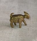 Vintage Miniature Solid Brass Goat Figurine 1' 