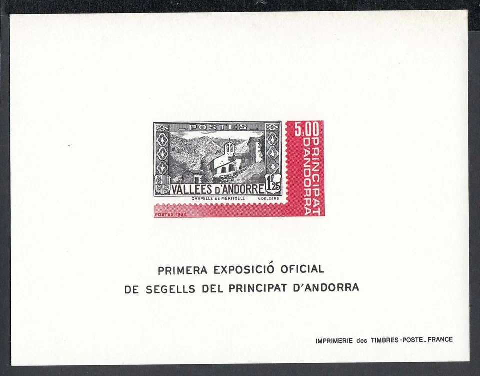 Andorra 1982- Prueba de lujo. Yt. Nº: 304- Iglesia de Meritxell......(DD) MV-7973 Foto 1 de 1