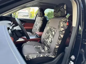 For Toyota Tacoma 2000-2016 Car Front Seat Covers Protector Camo Canvas 2PCS - Picture 1 of 8