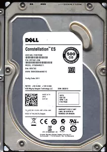 SEAGATE 500GB ST500NM0011 9YZ162-036 SN Z1M 100643297 DONOR DRIVE - Picture 1 of 2