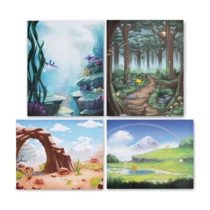 4 Soothing Scenes Posters Pokemon Scarlet & Violet Official Nintendo Switch New - Picture 1 of 5