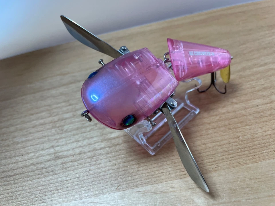 deps NZ CRAWLER Jr #11 Pink Scale Topwater Surface Crawler bait fishing lure - Image 1 of 4