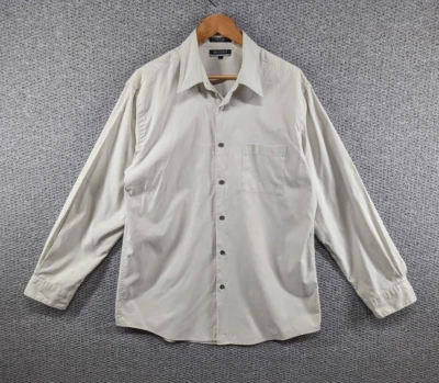 Chaqueta Camisa con Botones Brandini Retro Para Hombre Beige Ligera Nailon Poliéster - L Foto 1 de 4