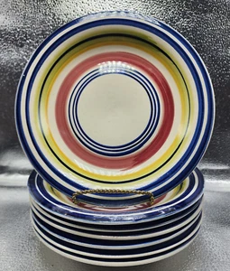 STONEWARE EXCLUSIVELY FOR PIER1 IMPORTS SALAD PLATES (Set of 7) - Picture 1 of 22