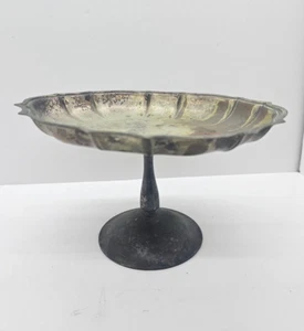 Chippendale International Silver Co. Süßigkeiten Nuss Schale auf Sockel versilbert - Bild 1 von 8