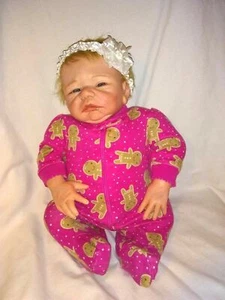 Reborn Doll Real Looking Realistic baby preemie soft body silicone weighted 17" - Picture 1 of 4