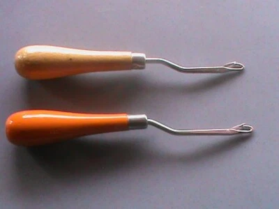 2 x pioches à nouer poignée en bois nouer des tapis entre autres SMYRNAFIX *TOP* - Photo 1/2