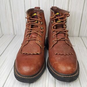 WOMEN'S Ariat Style 31080 Leather Lace Up Sz 6.5B Brown The New Breed Of Boot