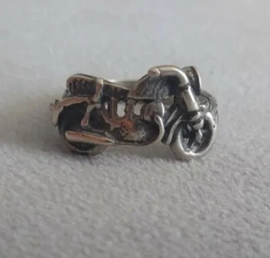 Sterling silver motorcycle ring - Picture 1 of 4