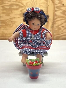 Stacey Strawberry Fruit Cup Tiny Tot Doll Marie Osmond C09245 COA - Picture 1 of 10