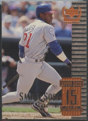 1999 Upper Deck Century Legends #65 Sammy Sosa Chicago Cubs - Image 1 of 2
