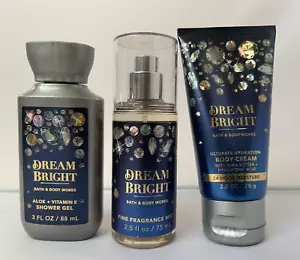 Bath & Body Works Dream Bright  Mist Body Cream Shower Gel TRAVEL SIZE GIFT SET - Picture 1 of 1
