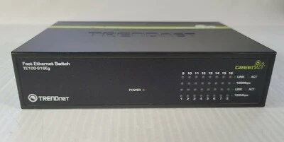 TRENDnet 16 Port GREENnet Network Switch TE100-S16EG - Image 1 of 3