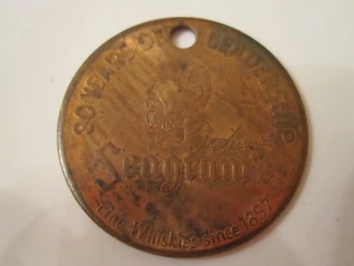 Vintage SEAGRAMS Distiller Whiskey Token Medallion 80 Years of Leadership 1937 - Image 1 of 4