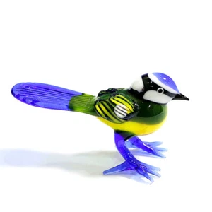 Vogel Figur mundgeblasen Glaskunst bunt niedlich kleine Skulptur Ornamente Geschenk - Bild 1 von 7