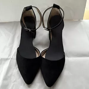 Call it Spring "Aiven" Shoes Size 9 M Suede Like Buckle Chunky Heel With Insert - Picture 1 of 11