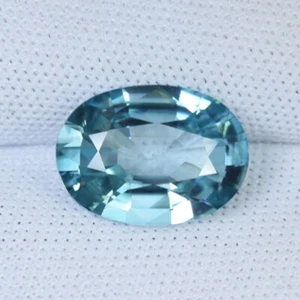 5,75 ct TOP LUSTROSO/AZUL/CIRCÓN AZUL NATURAL - Video de piedras preciosas ovaladas perfectas - Imagen 1 de 3
